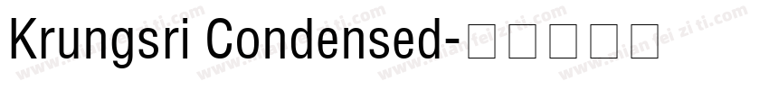 Krungsri Condensed字体转换